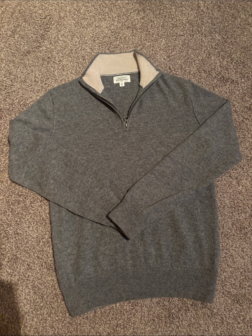 HARTFORD ALTERNATIVE CLASSICS Children’s Grey Cashmere Sweater